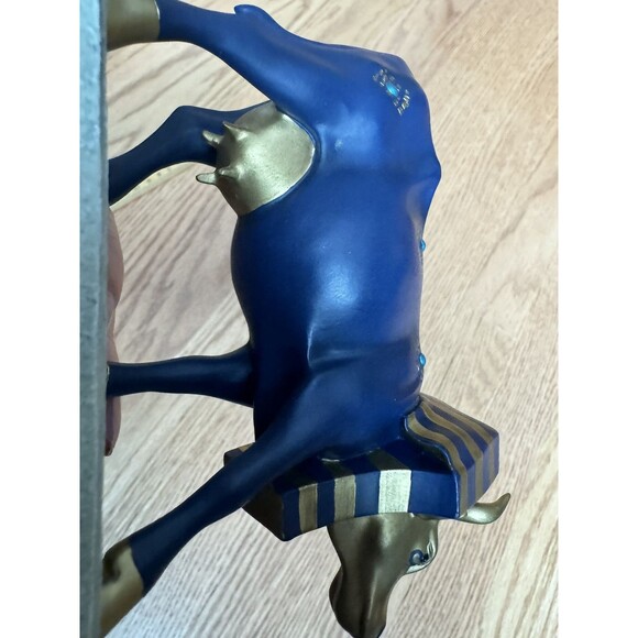 Cow Parade Tutancowmon Egyptian Pharaoh King Tut Figurine #9126 From NYC In 2000 - Picture 7 of 11